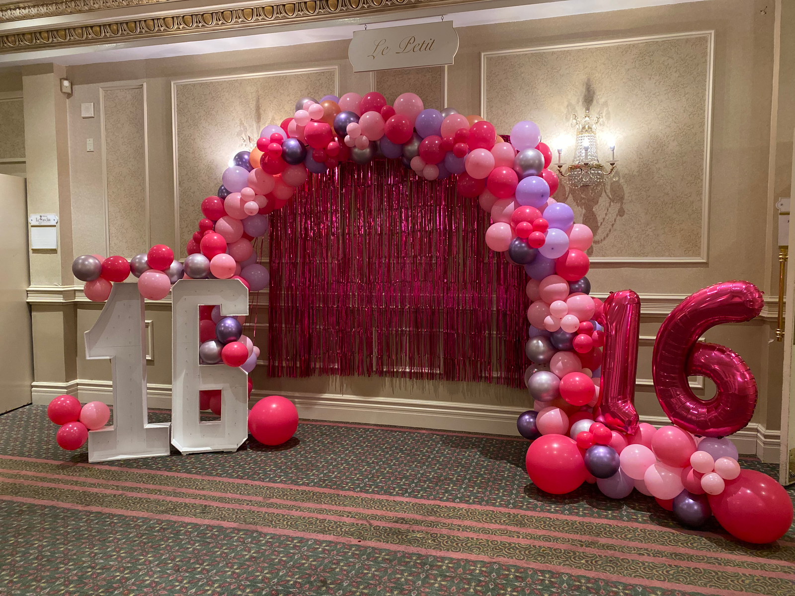 Birthday balloon decor
